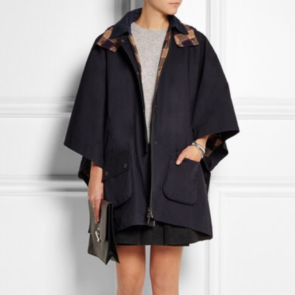 RED VALENTINO Cotton Mackintosh Cape